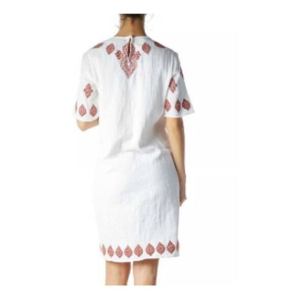 Michael Michael Kors Womens Embroidered Aztec Bohemian Shift Mini Dress Size 6 - Picture 5 of 11